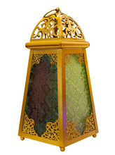 Load image into Gallery viewer, Concord Steel Case Ramadan Fanoos, Glass, Multicolour, 7243
