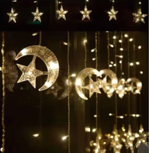 Load image into Gallery viewer, Moon and Star LED String Light, Yellow - 2.5 X 0.8m
