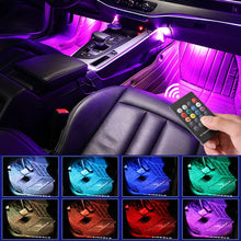 Load image into Gallery viewer, LED Car Foot Light Ambient Lamp With either USB plug/ Cigarette lighter plug.
