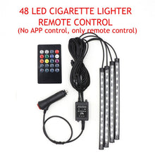 Load image into Gallery viewer, LED Car Foot Light Ambient Lamp With either USB plug/ Cigarette lighter plug.
