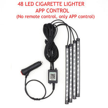 Load image into Gallery viewer, LED Car Foot Light Ambient Lamp With either USB plug/ Cigarette lighter plug.
