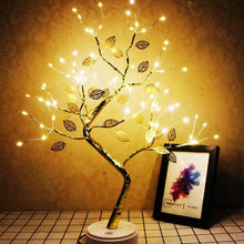 Load image into Gallery viewer, LED Tabletop Bonsai Tree Light Touch Battery/USB Operated D30
